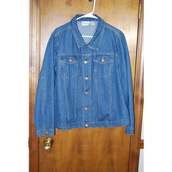JENNIFER LAUREN BLUS PLUS DENIM JACKET SIZE 2X - Picture 1 of 6